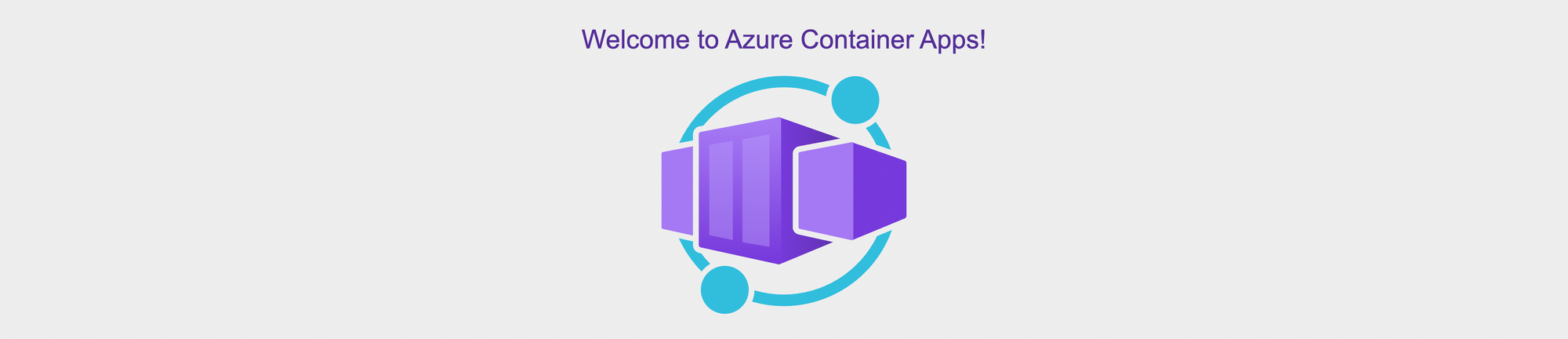 The container app page.